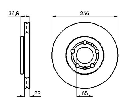 Brake Disc BD885 Bosch, Image 5