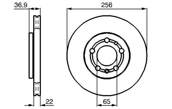 Brake Disc BD885 Bosch, Image 5