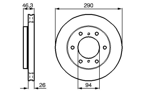 Brake Disc BD887 Bosch, Image 5