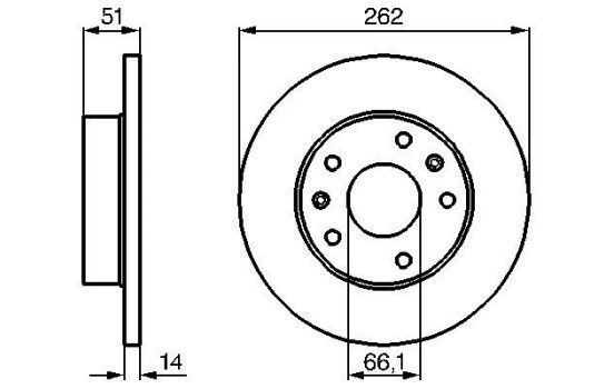 Brake Disc BD888 Bosch