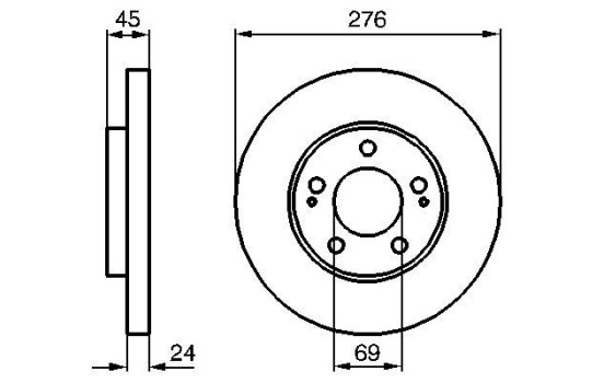 Brake Disc BD922 Bosch