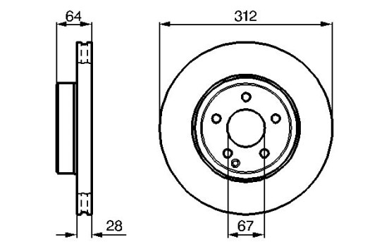 Brake Disc BD927 Bosch, Image 5