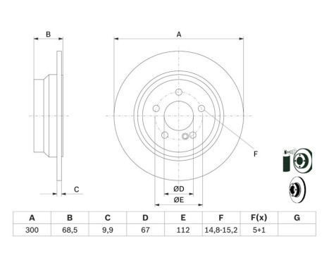 Brake Disc BD928 Bosch, Image 5