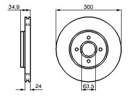 Brake Disc BD930 Bosch