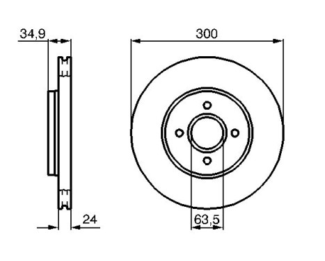 Brake Disc BD930 Bosch