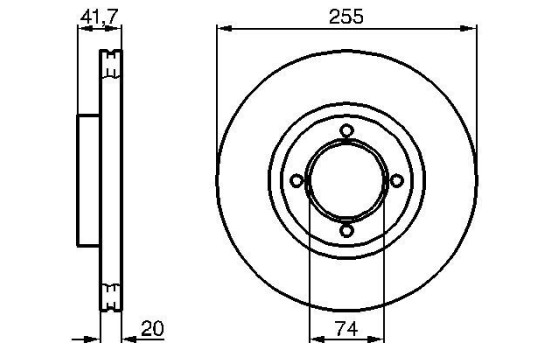 Brake Disc BD95 Bosch