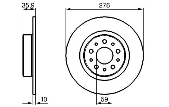 Brake Disc BD961 Bosch, Image 5