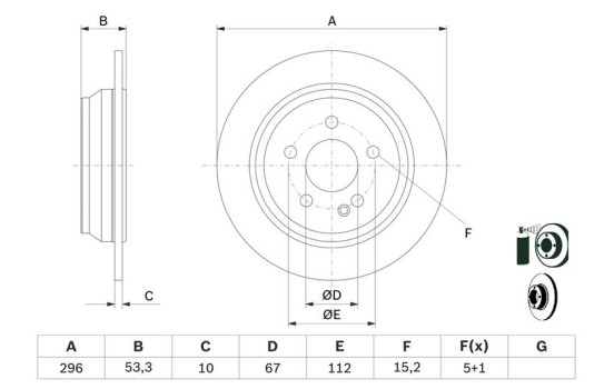 Brake Disc BD976 Bosch, Image 5