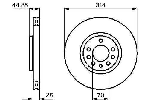 Brake Disc BD980 Bosch, Image 5