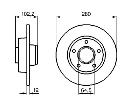 Brake Disc BD981 Bosch, Image 5