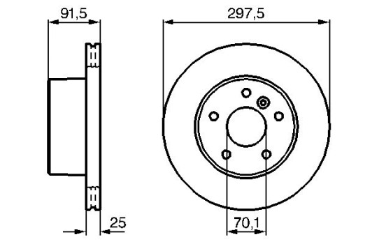 Brake Disc BD983 Bosch, Image 5