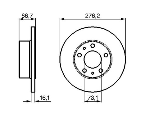 Brake Disc BD989 Bosch, Image 5