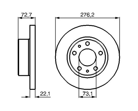 Brake Disc BD990 Bosch, Image 5