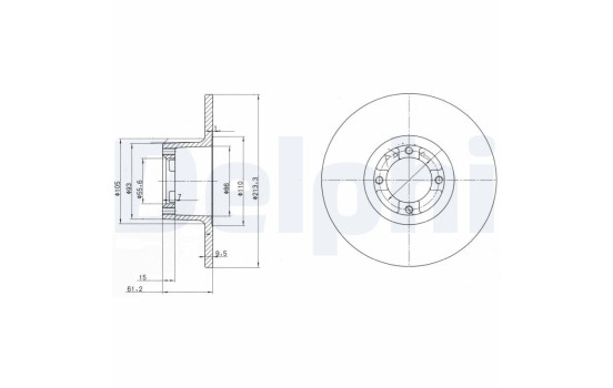 Brake Disc BG2081 Delphi