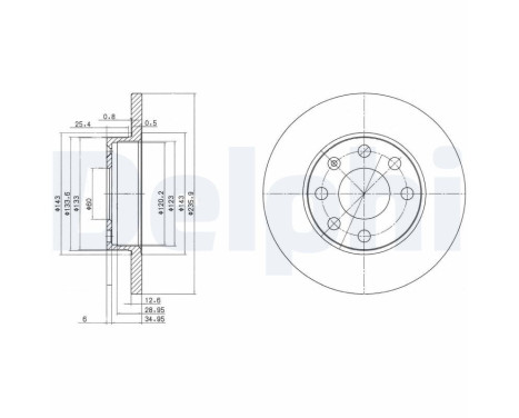 Brake Disc BG2148 Delphi