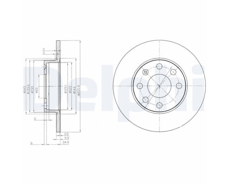 Brake Disc BG2149 Delphi