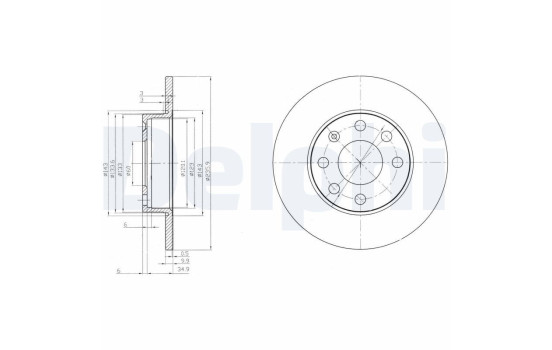 Brake Disc BG2149 Delphi