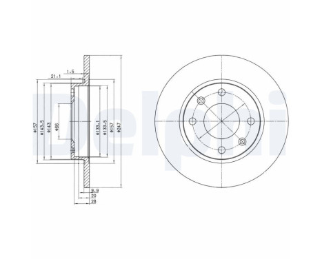 Brake Disc BG2213 Delphi