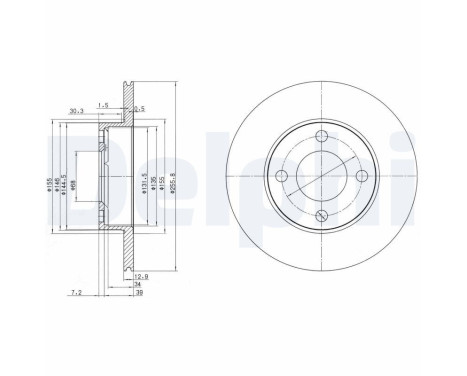 Brake Disc BG2215 Delphi