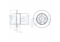 Brake Disc BG2253 Delphi