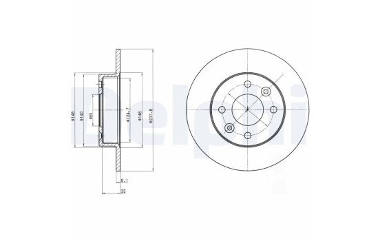 Brake Disc BG2258 Delphi