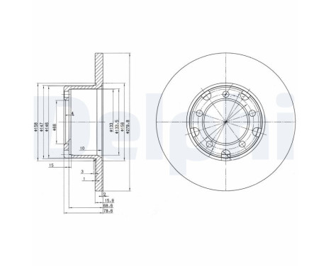 Brake Disc BG2265 Delphi