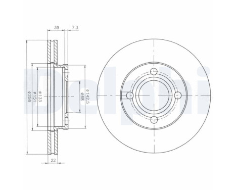 Brake Disc BG2272 Delphi