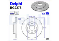 Brake Disc BG2278 Delphi