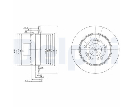 Brake Disc BG2291 Delphi