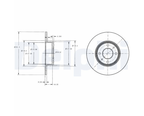 Brake Disc BG2322 Delphi