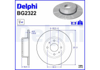 Brake Disc BG2322 Delphi