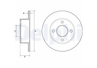 Brake Disc BG2343 Delphi