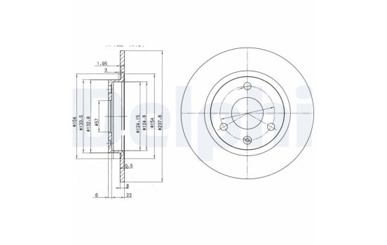 Brake Disc BG2355 Delphi