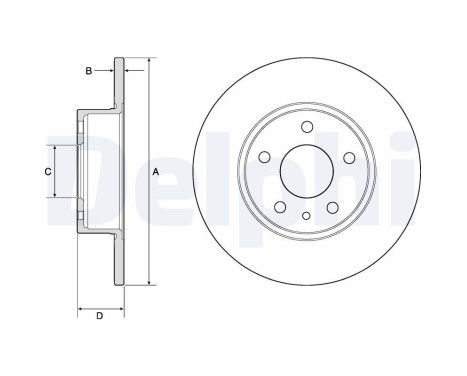 Brake Disc BG2386 Delphi