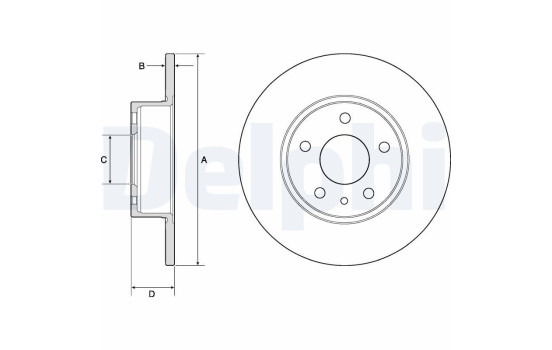 Brake Disc BG2386 Delphi