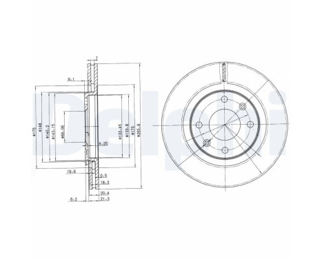 Brake Disc BG2387 Delphi