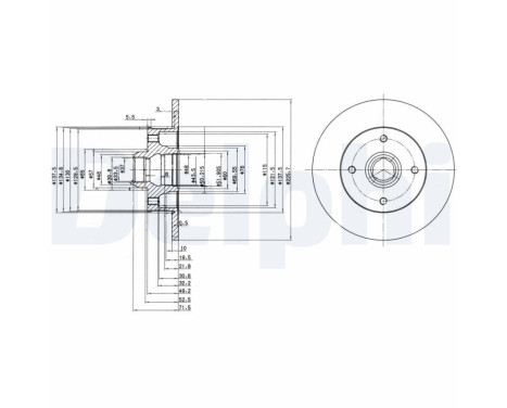 Brake Disc BG2389 Delphi