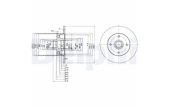 Brake Disc BG2389 Delphi