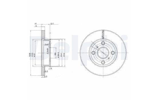 Brake Disc BG2424 Delphi