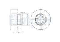 Brake Disc BG2430 Delphi