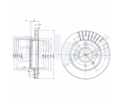 Brake Disc BG2440 Delphi