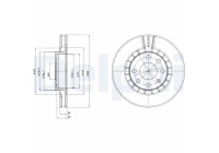 Brake Disc BG2443 Delphi