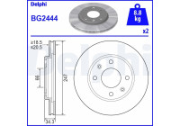 Brake Disc BG2444 Delphi