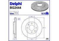 Brake Disc BG2444 Delphi