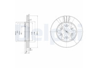 Brake Disc BG2457 Delphi