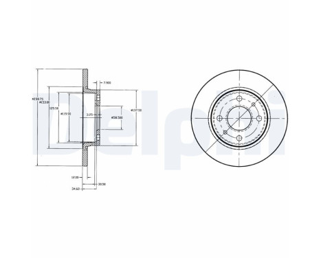 Brake Disc BG2466 Delphi