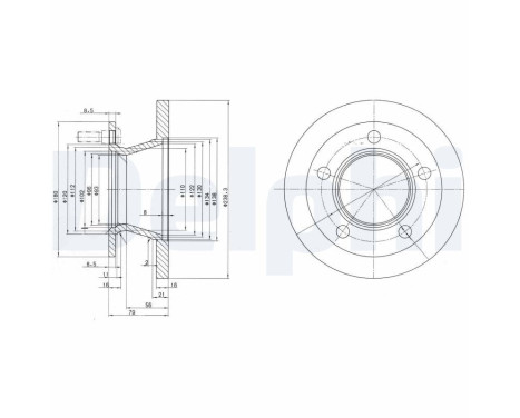 Brake Disc BG2494 Delphi