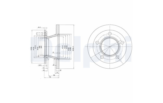 Brake Disc BG2494 Delphi