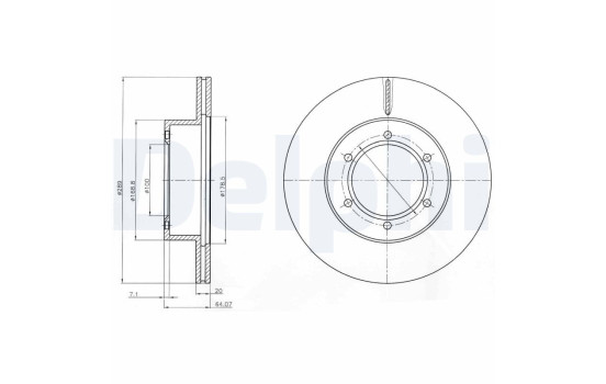 Brake Disc BG2495 Delphi