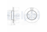 Brake Disc BG2519 Delphi